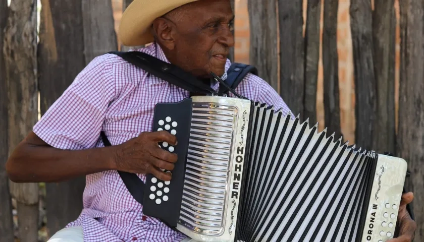 El acordeonero Náfer Durán Díaz.