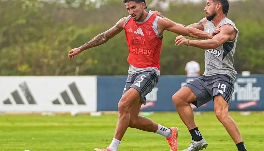 Daniel Rivera y Francisco Fydriszewski durante un entrenamiento. 