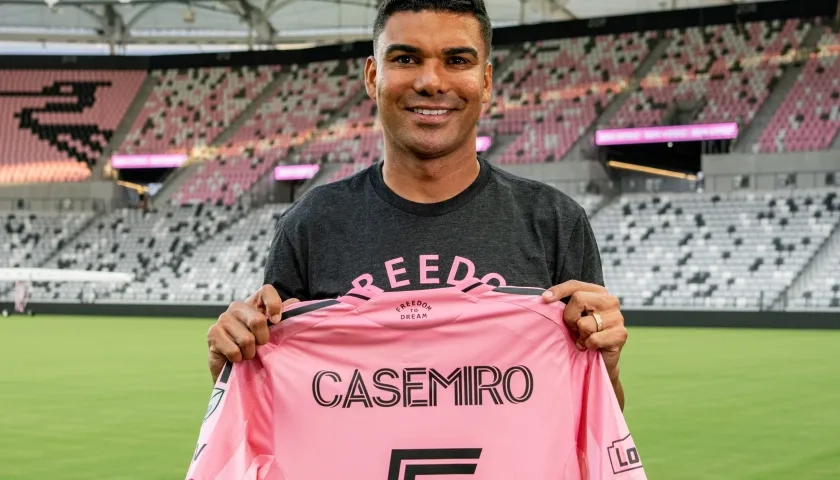 Casemiro llega al Inter Miami procedente del Manchester United.