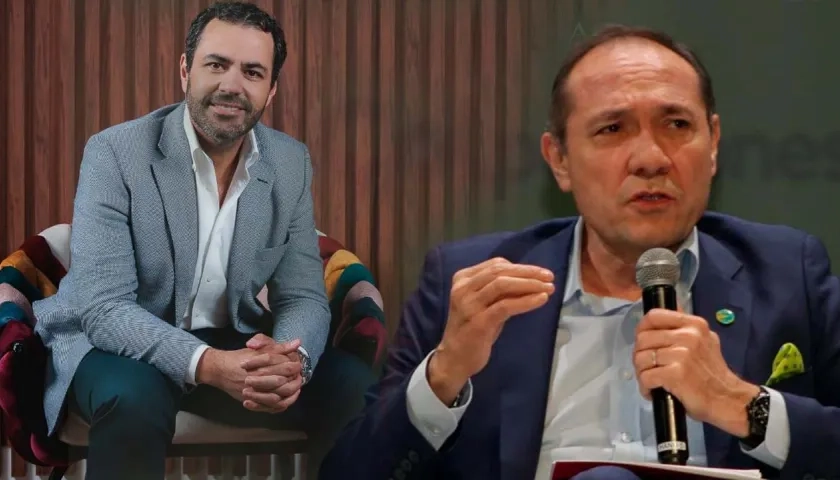 Herber Mantilla Gómez y Ministro de Trabajo Antonio Sanguino.
