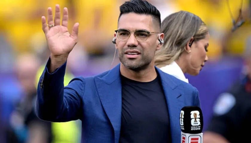 Radamel Falcao García está en el Mundial como comentarista de Espn.