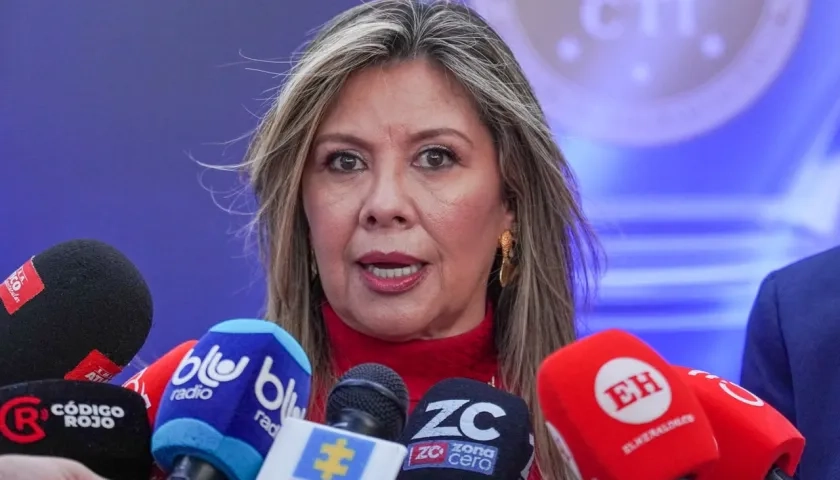 Luz Adriana Camargo, Fiscal General de la Nación, estuvo este miércoles en Barranquilla. 