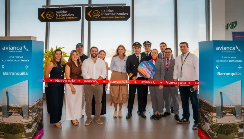 Inauguración de la nueva ruta de Avianca.