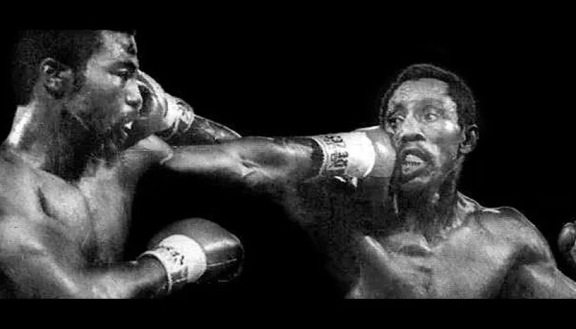 Intercambio de golpes entre Aaron Pryor y Pambelé.