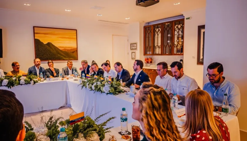 Reunión del presidente electo el pasado 10 de julio en Barranquilla.