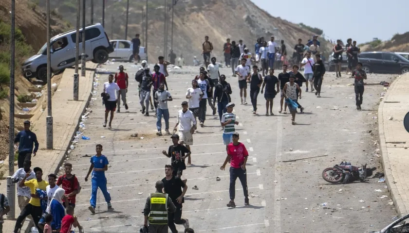 Crisis migratoria en Ceuta.
