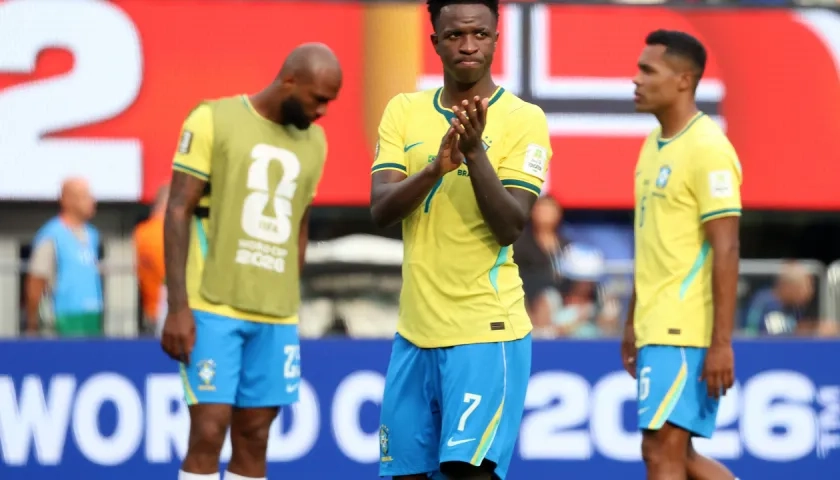 Vinicius Junior tras la eliminación de Brasil ante Noruega.