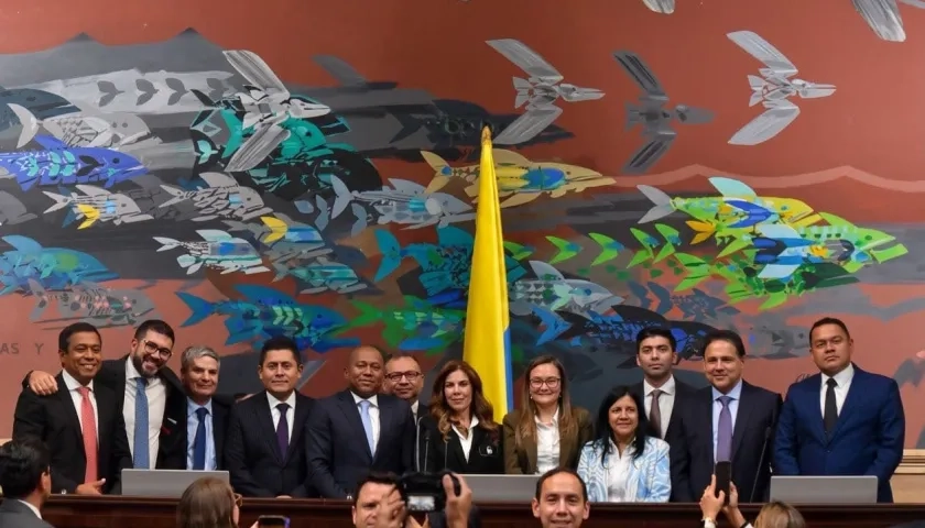 Los 9 magistrados del Consejo Nacional Electoral.