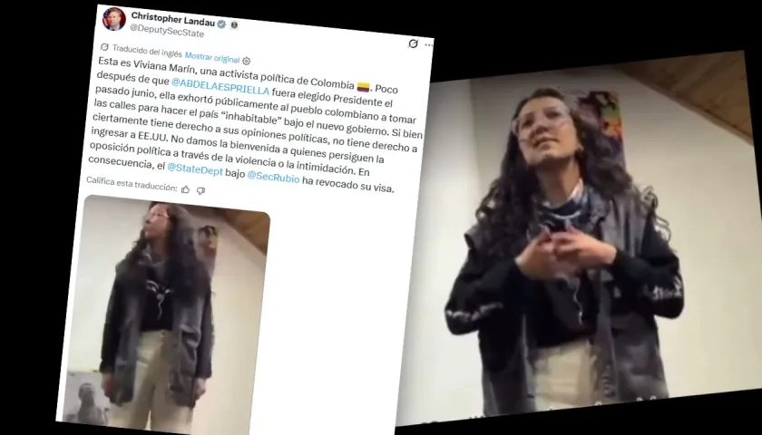 Christopher Landau y su trino sobre Viviana Marín