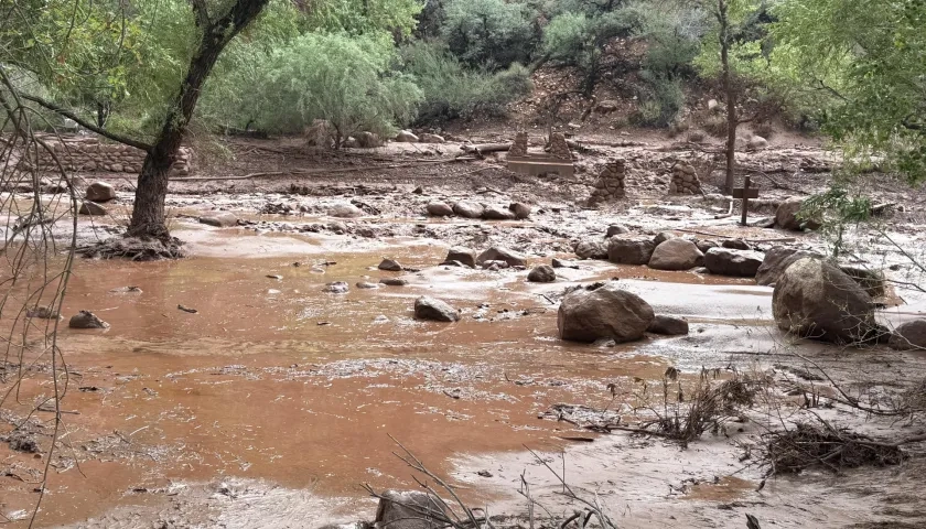 Inundaciones en el Gran Cañón.