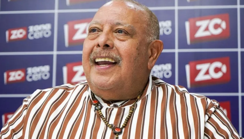 Juan Piña en la redacción de Zona Cero. 