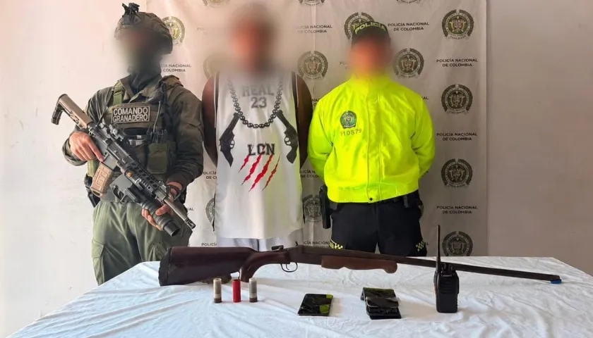 Capturado por la Policía. 