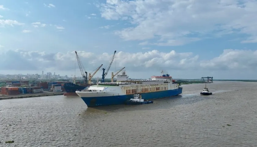 Imagen referencial del Puerto de Barranquilla.