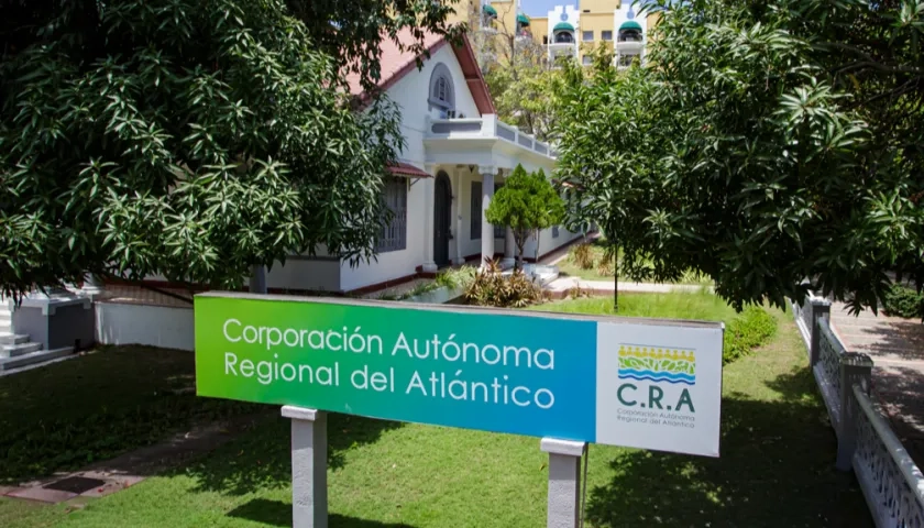 Fachada de la Corporación Autónoma Regional del Atlántico (CRA).