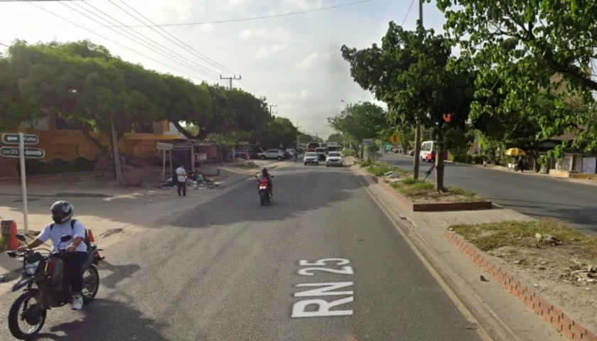 Calle 30, en Soledad, donde una persona perdió la vida. 