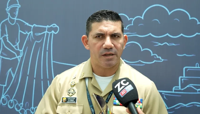 Capitán de fragata Bernardo Silva Florez, capitán del Puerto de Barranquilla.