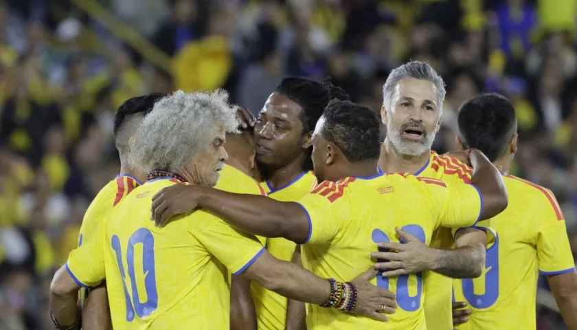 Carlos Valderrama, Fredy Guarín y Mario Alberto Bedoya