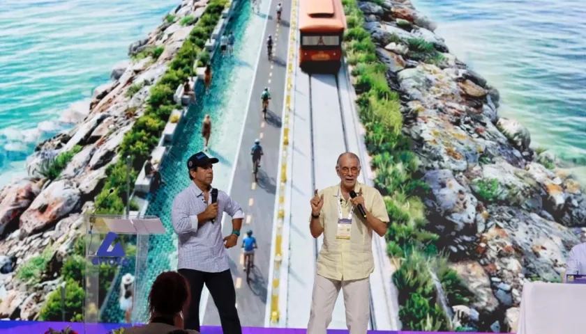 El Alcalde Alex Char y el Gobernador Eduardo Verano.