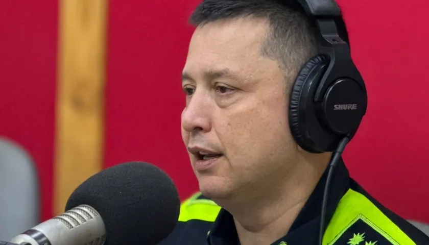 General Miguel Camelo, comandante de la Policía Metropolitana de Barranquilla.