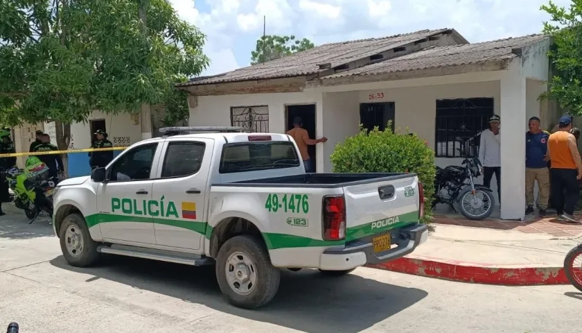 Lugar donde se perpetró un crimen en Sabanalarga.