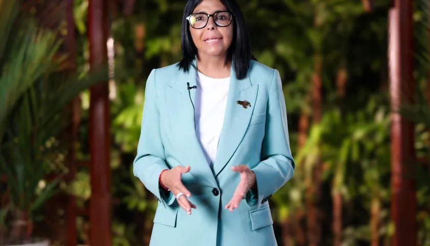 Delcy Rodríguez, presidenta encargada de Venezuela.