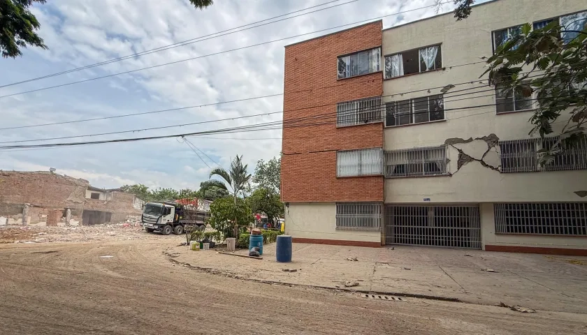 Edificio en el barrio Cuarto de Legua, en Cali.