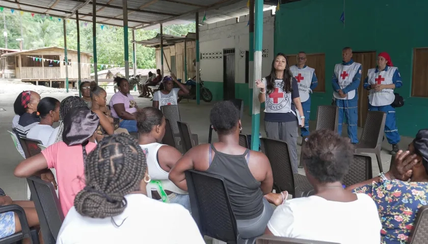El Comité Internacional de la Cruz Roja en su visita al Chocó.