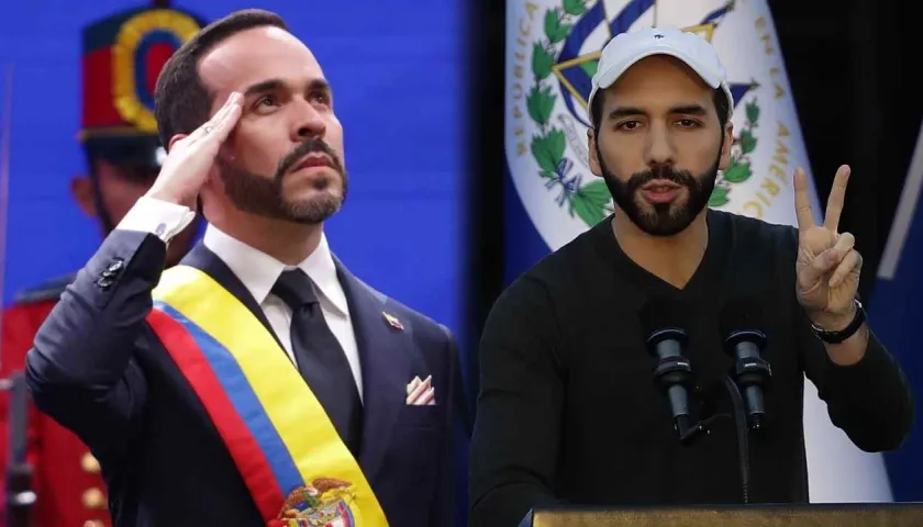 El Presidente Abelardo De La Espriella y el mandatario salvadoreño, Nayib Bukele.