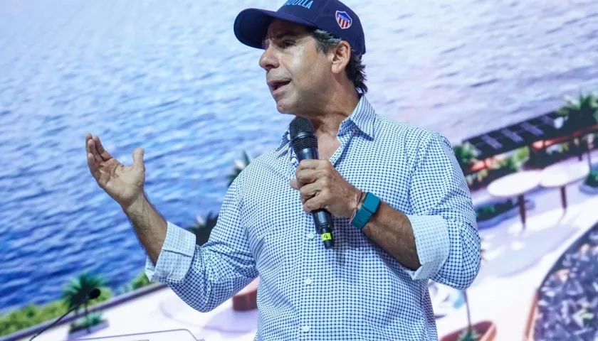 El alcalde Alejandro Char durante el Congreso Nacional de Anato.