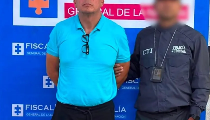 Dante Jhons Martínez Valencia fue capturado el CTI de la Fiscalía. 