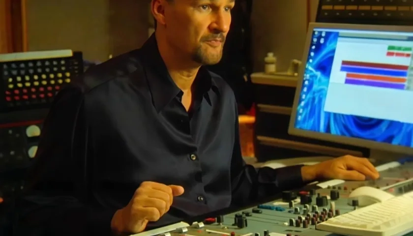 El compositor, productor y arreglista, Kike Santander.