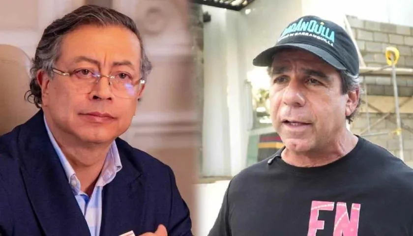 El expresidente Petro y el alcalde Alejandro Char.