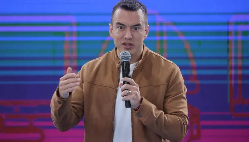 Daniel Noboa, presidente de Ecuador.