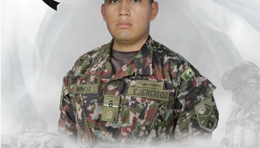 El soldado profesional Luis Felipe Muñoz.