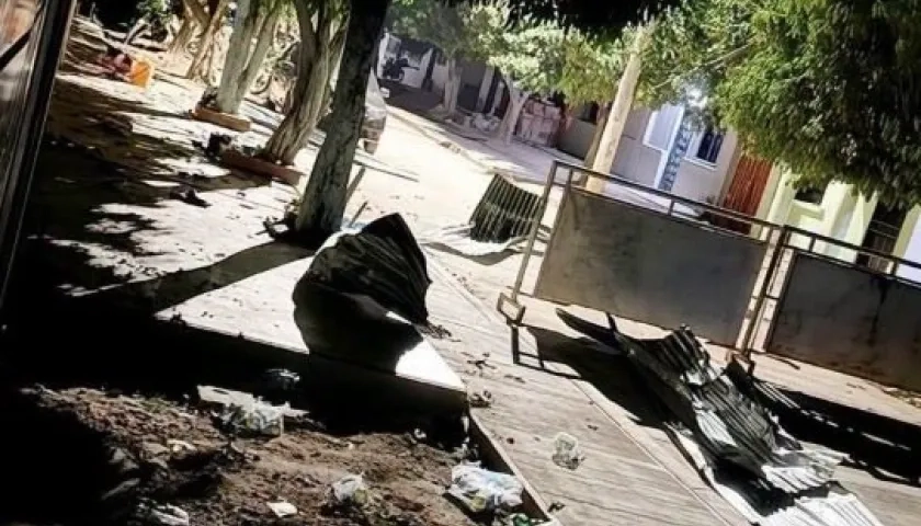 Estación de Policía de San Roque, Curumaní, después del ataque