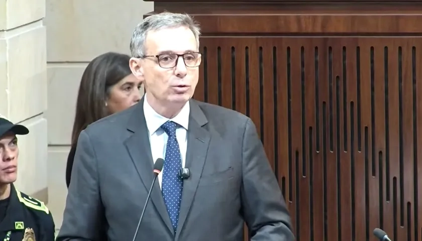 El Ministro de Hacienda, Miguel Gómez Martínez.