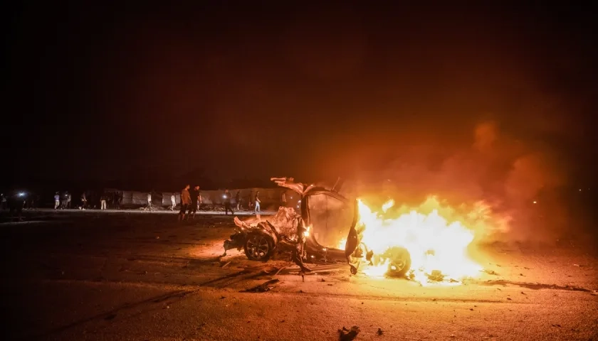 Imagen de uno de los últimos ataques de Israel.