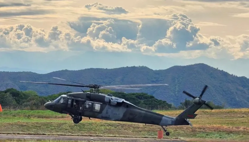 Helicóptero del Ejército.