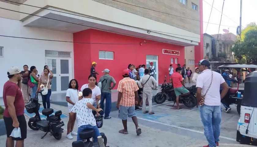 Hospital de Palmar de Varela, a donde fue llevada la víctima. 