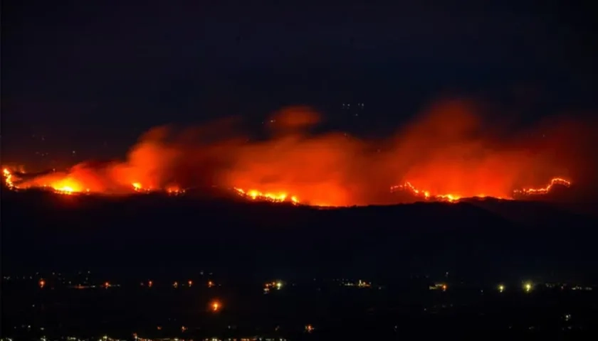 Incendio forestal en Tolima.