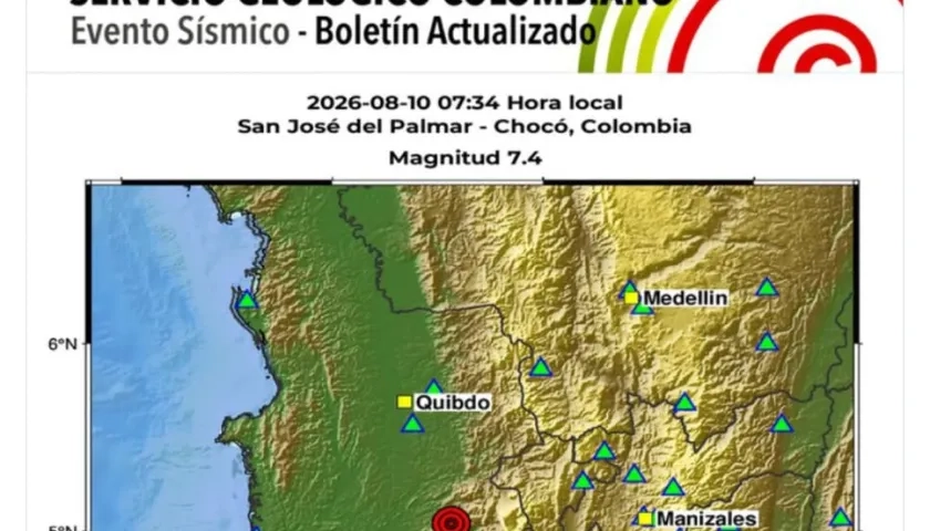 Informe oficial del SGC sobre el terremoto del lunes