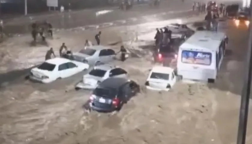 Inudaciones en Caracas.