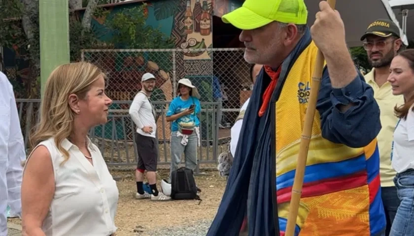 La Ministra de Transporte en atención de la emergencia