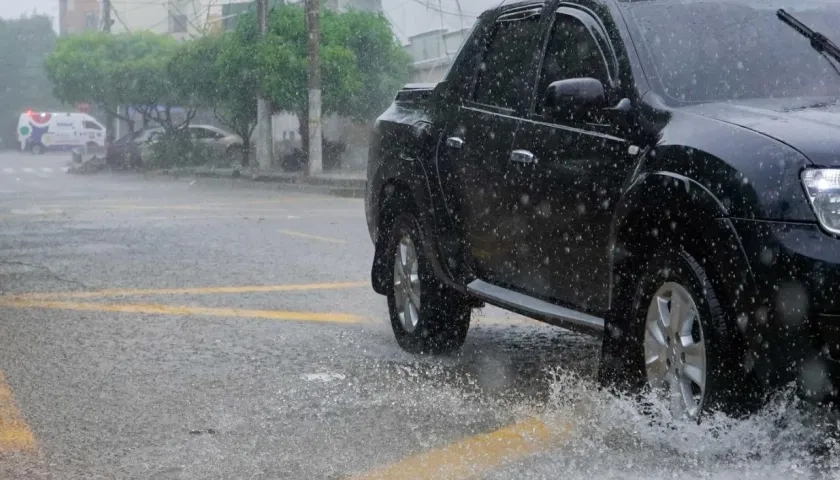 Lluvia en la ciudad de Barranquilla. 