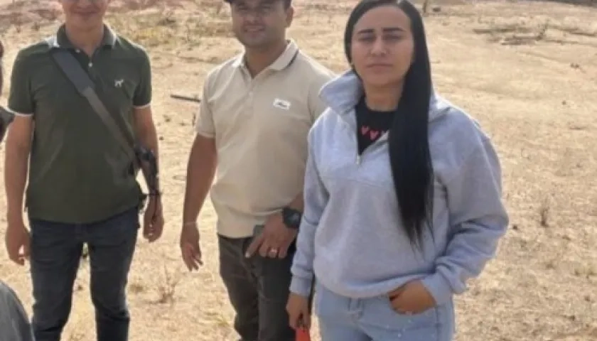 Los tres policías secuestrados.