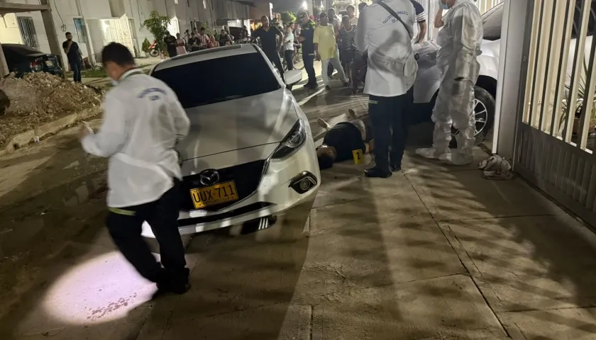 Lugar del asesinato en Caribe Verde