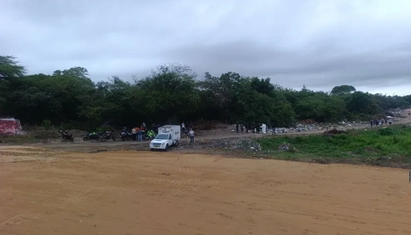 Lugar donde encontraron el cuerpo.