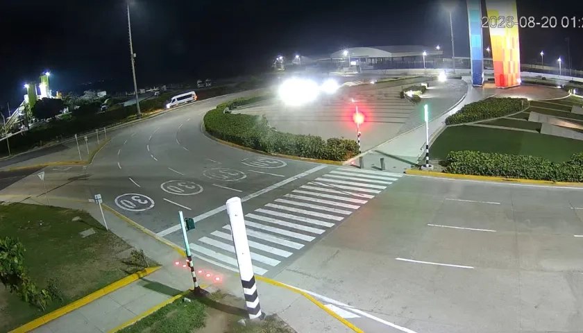Momento del accidente.