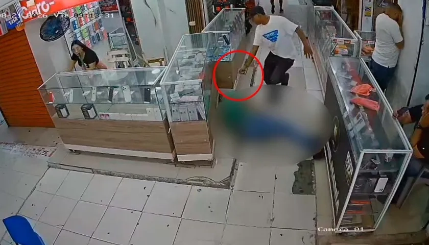 Momento del ataque en Fedecafé