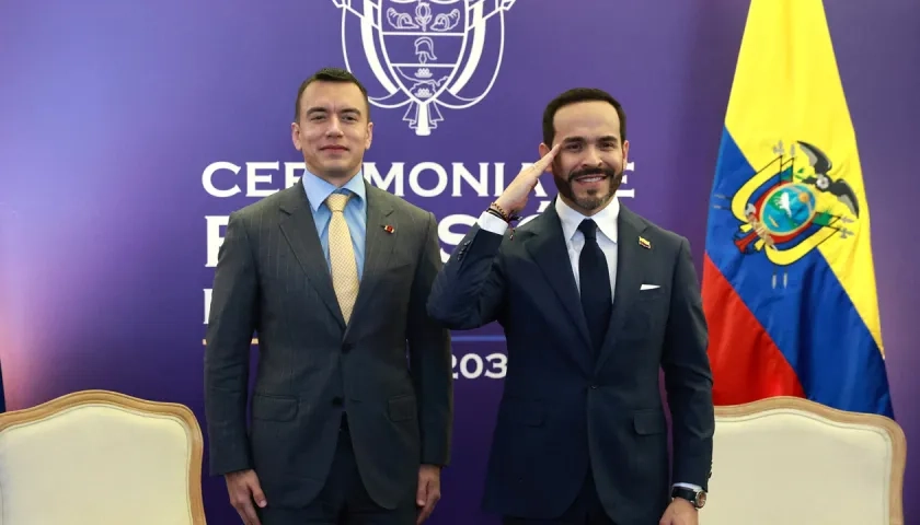 Daniel Noboa y Abelardo De La Espriella.